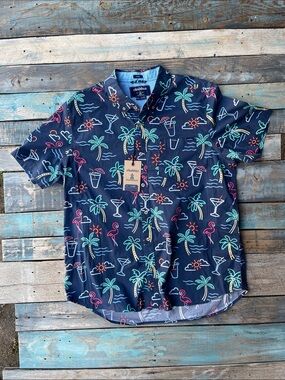 Chubbies The Neon Lights (Friday Shirt) Button-Down Men’s XL